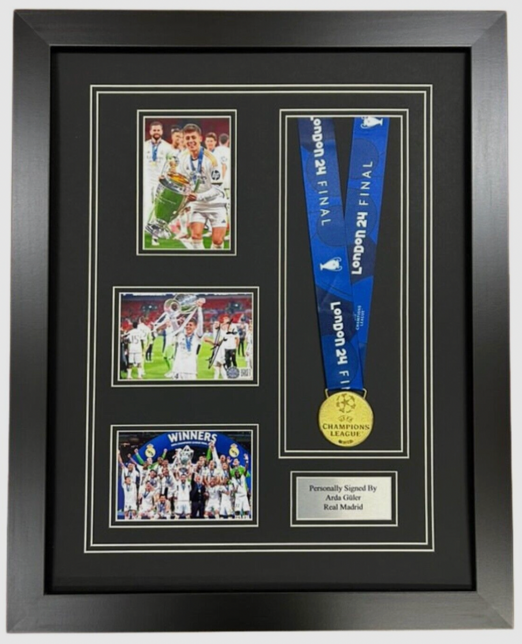 Arda Güler Real Madrid Signed Photo & Medal Framed *AFTAL & VIDEO PROOF* RARE