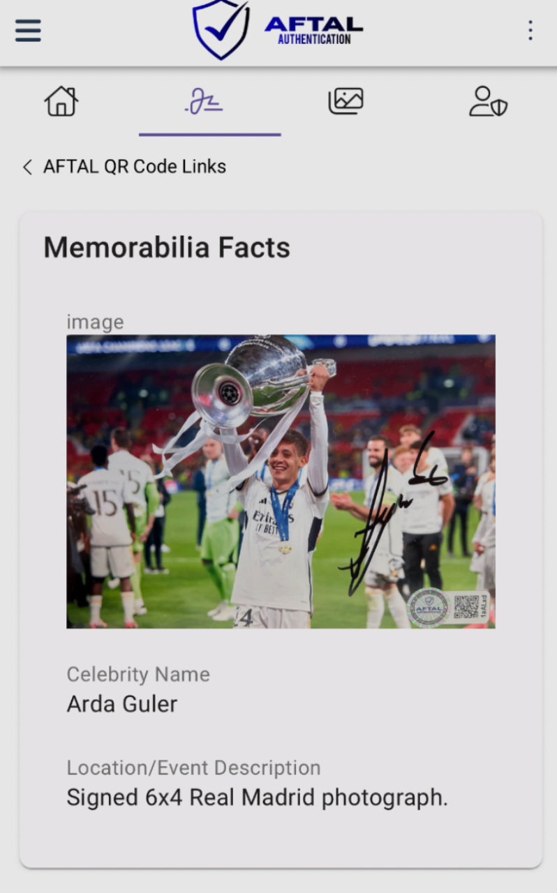 Arda Güler Real Madrid Signed Photo & Medal Framed *AFTAL & VIDEO PROOF* RARE