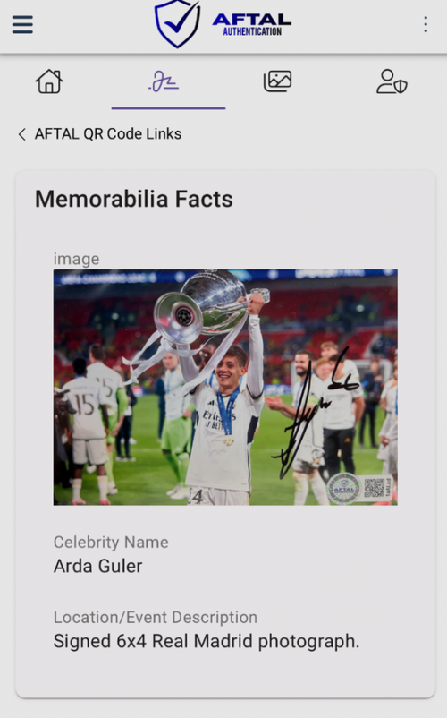 Arda Güler Real Madrid Signed Photo & Medal Framed *AFTAL & VIDEO PROOF* RARE