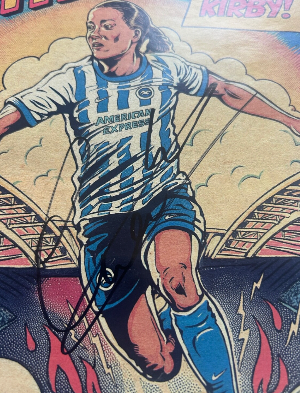 Fran Kirby Brighton hand signed programme *EXACT VIDEO PROOF INCLUDED*