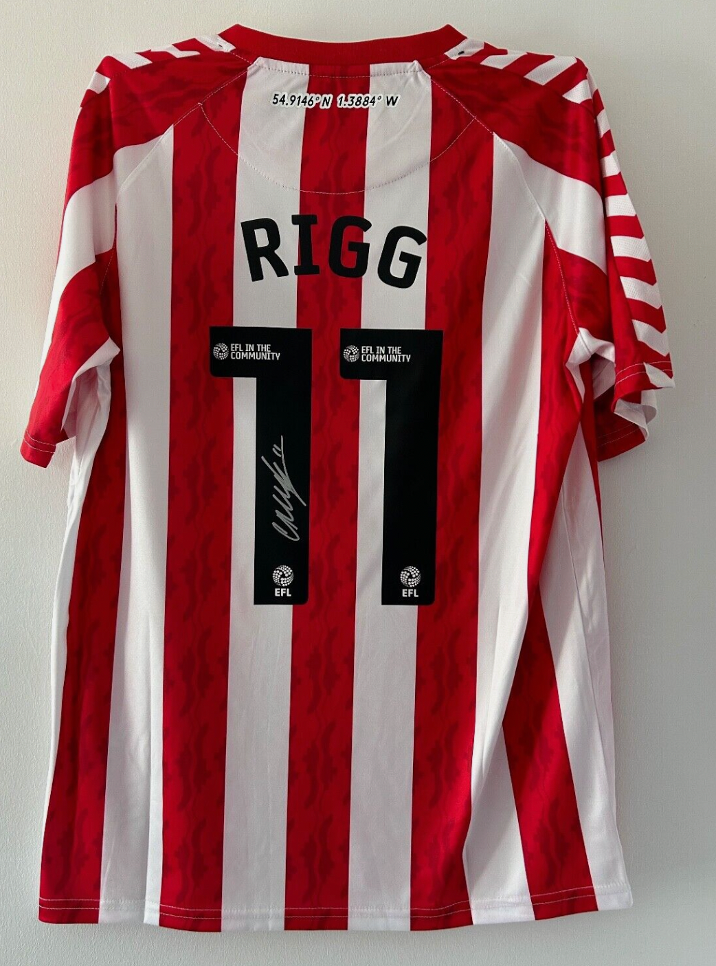 Chris Rigg Sunderland Signed Shirt *EXACT VIDEO PROOF INCLUDED*