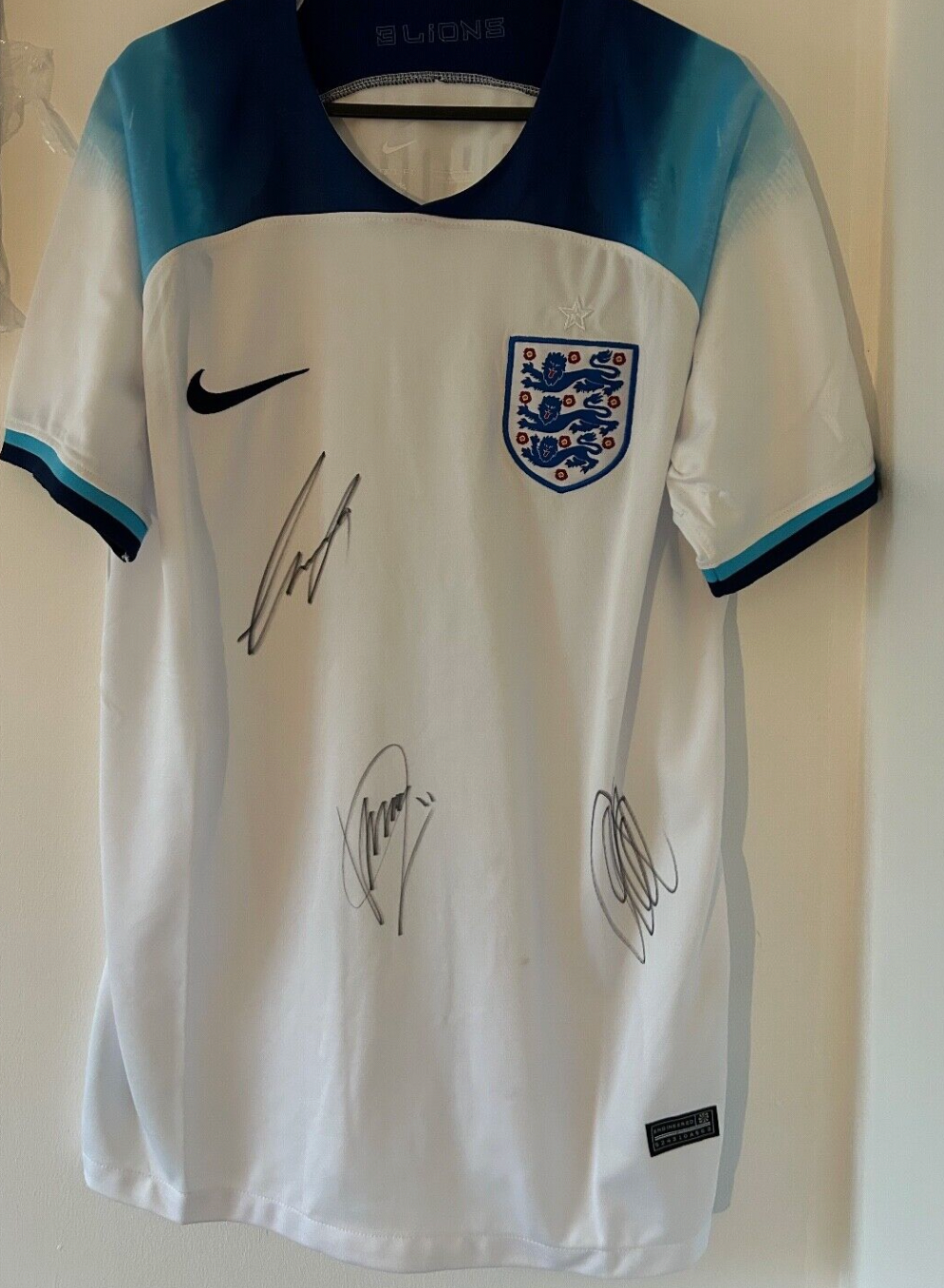 England Signed football shirt