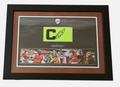 Gilberto Silva Arsenal signed captains armband Framed *VIDEO PROOF*
