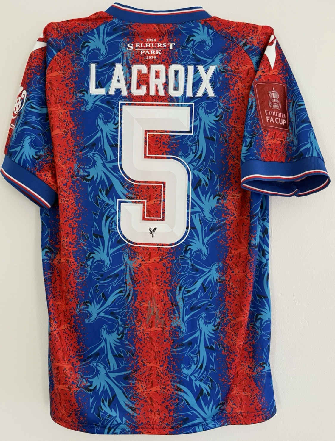 Maxence Lacroix Crystal Palace Signed Shirt *FA CUP WINNERS* VIDEO PROOF RARE