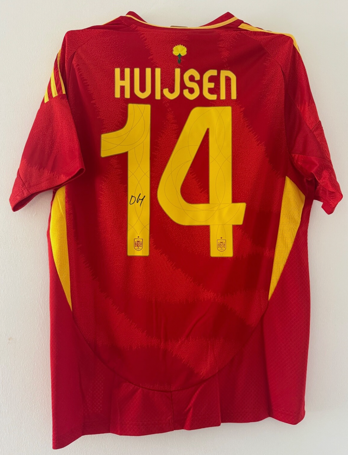 Dean Huijsen Spain Signed Shirt *EXACT VIDEO PROOF* RARE REAL MADRID BOURNEMOUTH