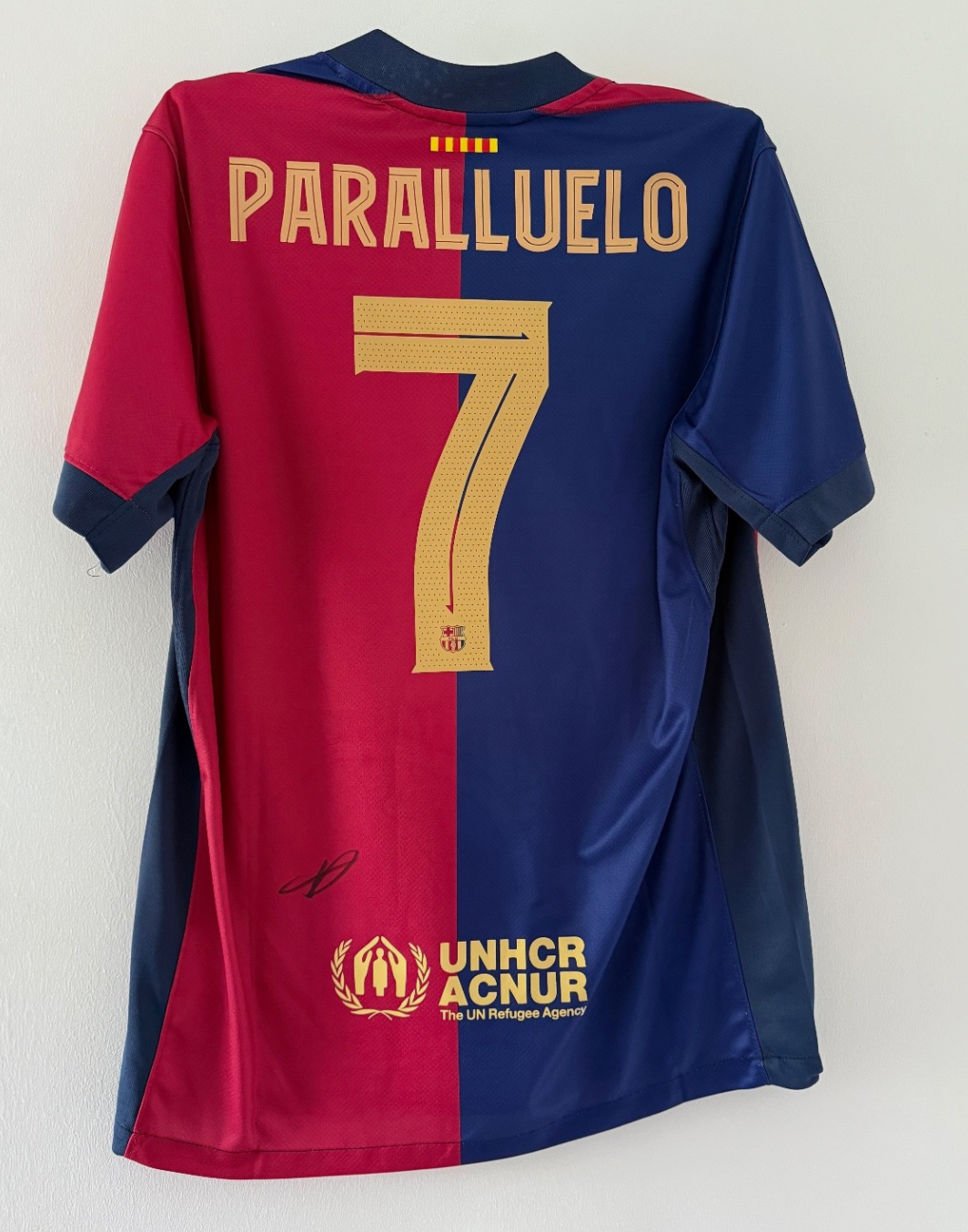 Salma Paralluelo Barcelona Signed Shirt *RARE* EXACT VIDEO PROOF OF SIGNING INC*
