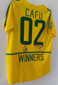 Cafu Brazil Signed Shirt *RARE* MONTAGE CELEBRATION SHIRT 1/1 EXACT VIDEO PROOF!