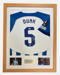 Lewis Dunk Brighton Signed Shirt Framed *EUROPA LEAGUE* RARE