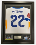 Kaoru Mitoma Brighton Signed Shirt Framed *RARE* EXACT PHOTO PROOF OF SIGNING