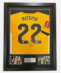 Kaoru Mitoma Brighton Signed Shirt Framed *EXACT VIDEO PROOF OF SIGNING* RARE