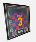Gerard Pique Barcelona Signed Shirt FRAMED *RARE* EXACT VIDEO PROOF