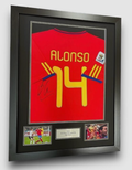 Xabi Alonso Spain Signed Shirt Framed 2010 World Cup *EXACT VIDEO PROOF*