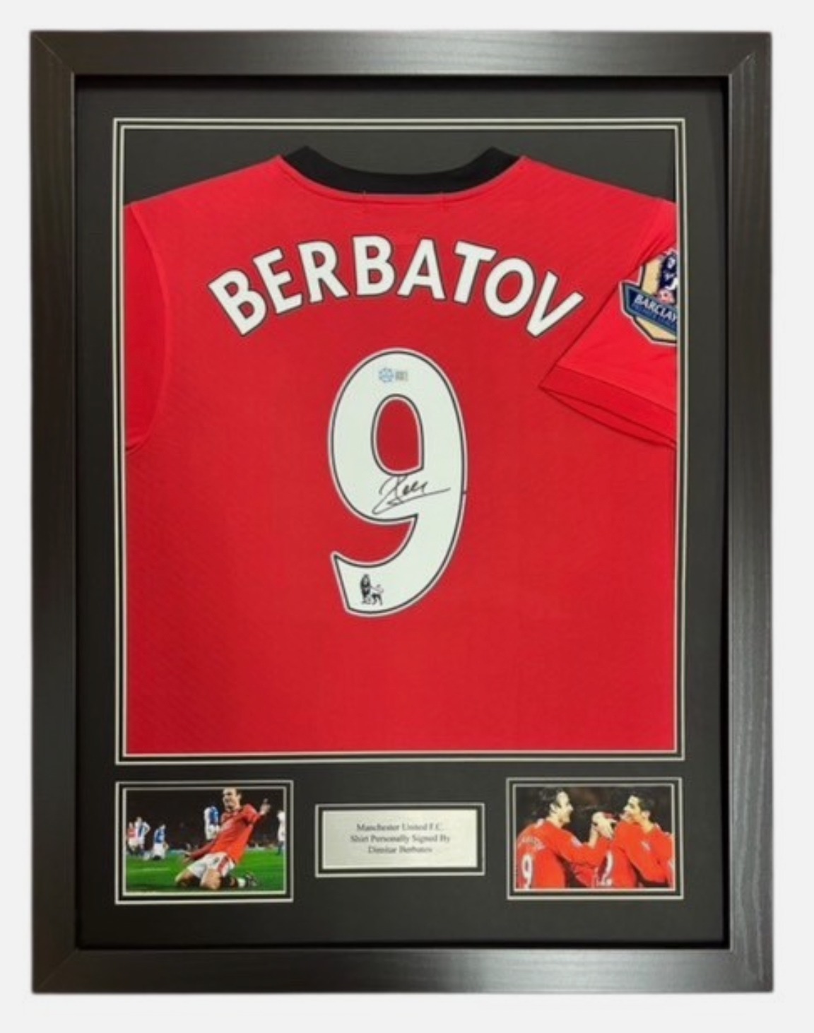 Dimitar Berbatov Manchester United Signed Shirt Framed *RARE* VIDEO PROOF